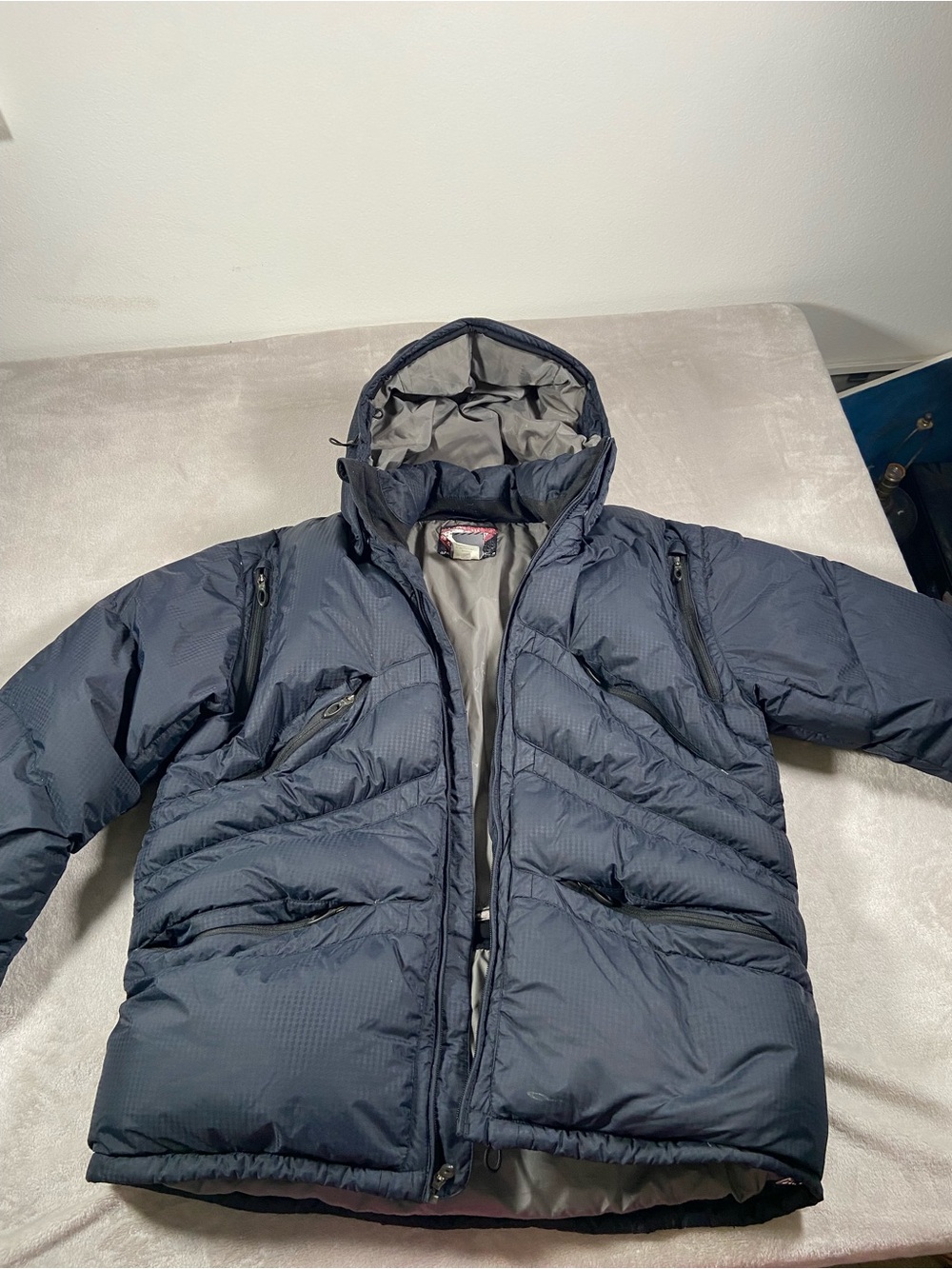 Vintage Oakley Software Jacket Puffer Quilted Men’s L Blue Goose Down Ski Y2K